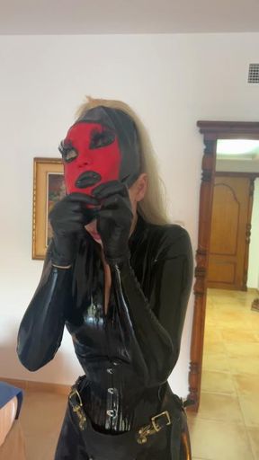 Slavena Red Latex Devil Masking Miersch