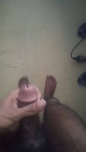 Jim is going to play and jerk off his dick and is going to explode a big load