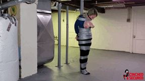 Lolly Gagg - Pole Bound Nipple Clamped Breast Bondage (MP4 Format)