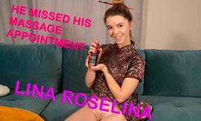 Lina Roselina And Lina S - Massage Client - Solo Amateur Striptease Oil And Masturbation