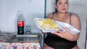 Tight Clothes and Full Meal Challenge