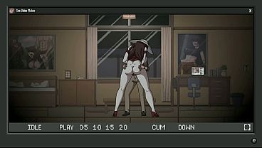 The girl mistress ghost loves it when I rub my dick on her wet pussy. Hentai Game