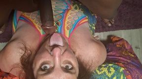 POV thrust pussy & ass: Mature BBW submissive slut completely used by BBC