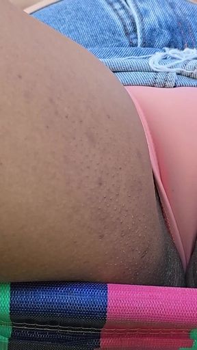 That's why I love to stand with my legs open: breeze   Clip 1