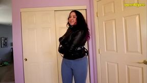 Gia Love straitjackets tight jeans wetting