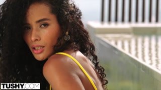 TUSHY Anal-loving beauty Mia lets her body do the talking