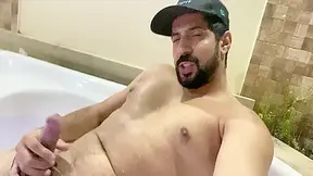 Rodrik In The Hot Tub With His Body All Wet Playing Until He Squirt A Lot Of Cum Cumshot In The Jacuzzi