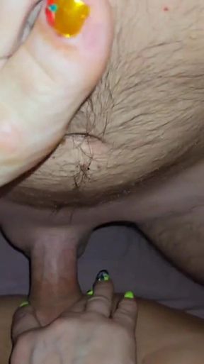 Stepmom in Black Panties Rides a Dick