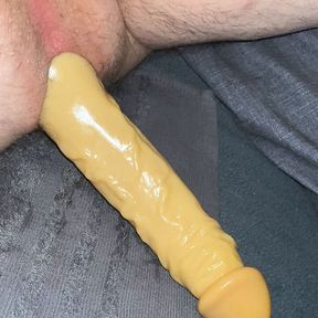 Dildo Assfuck with my 24x7cm Dildo, but Reverse. Part 1