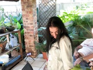 Mutual masturbation outdoor with my stepsis