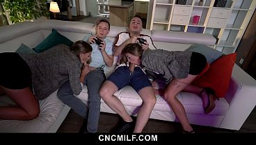 Two Stepmoms Share Stepson'_s Cock - Cncmilf
