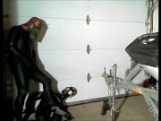 wetsuited spiderman captures orca