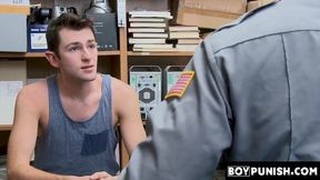BoyPunish.com - Officer's intense hammering of a young thief's tight ass after catchi