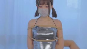 Silver short skirt pure desire black silk girl 02