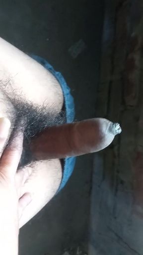 Horny Indian Teen Boy's Phimosis Dick Getting Small to Hard Until Cum
