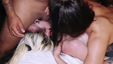 Kat Karma & Miss Homicyde Birthday BBC Gangbang POV