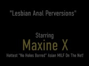Nasty Cougar Maxine X Butt Fucks Janessa Jordan In Dungeon!