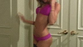 Addison Rose 19 Year Old Natural Born Sexual Cock Tease Jerk Off Instructions Purple Panties & Nylon Stockings JOI Video! “How many times are you going to cum for me today?”
