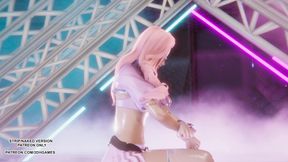 MMD Purple Kiss - Nerdy Seraphine Sexy Kpop Dance League of Legends Hentai