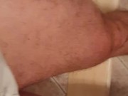 POV close up quad flexing