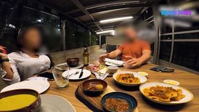 jantando com nosso seguranca favorito