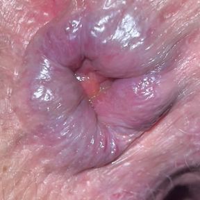 pierced cunt Blown out bbw ass gape and piss