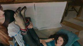 Pretty Weronika And Lisa - Legs Up Ecstasy - Pantyhose Part - 4K