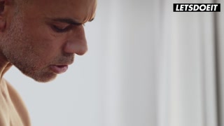 Katarina Rina Oiled Up &amp; Seduced Into Sensual Fuck - WHITEBOXXX