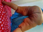 Muslim Arabian Big Ass BBW Hot Maid After Work Show her Big Ass For Get Fucked From Boss