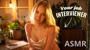 Job Interview Turns Steamy With The Secretary... - ASMR