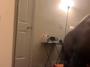 Mr. Hankey L Seahorse Dildo! Straight black man rides huge monster toy for 1st time!