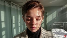 i left crimson handmarks on this late-term slut s juicy thighs while my cock slammed into her balls deep under her screams [ai]