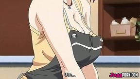 My StepSister-in-Law and Her Busty Friend Suck My Cock - Uncensored Hentai