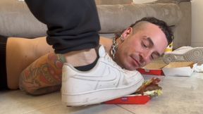 Mattew eats the mc smashed on the ground like a dog from young Alpha Male