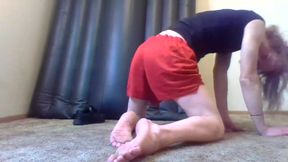 Red Shorts Wedgied Against My Sphincter and Shoe Fucking