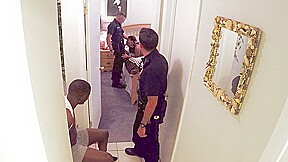 Zoey Reyes fucked by two officers while her restrained boyfriend watches - ScrewTheCops