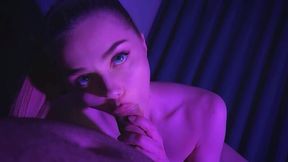 Sexy Russian stepsis begs to fuck her pussy after blowjob in POV