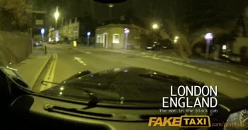 Blonde British Bombshell Rides Long Cock in Fake Taxi