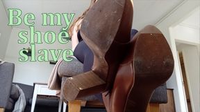 Be my shoe slave, lick the dirty of my heels - Femdom - Agnes Rose