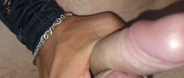 Two cocks were glued together by the cum from a powerful orgasm, spurting hot streams of sticky juice!