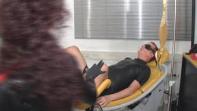 Perverted blowjob in rubber