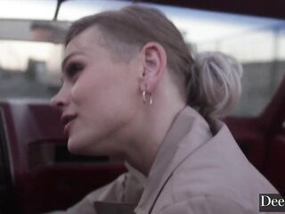 A close call for a cheating wife gets her motor pumping for some roadhead with her affair partner.