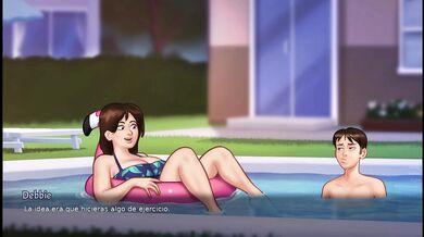 Summertime Sga Stepmom Stepson Poolside HD