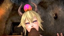 Princess Bowser Satisfies Her Lust With Kinky 3D Fantasy Ride Squirt Orgasm