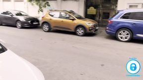 Around Bucharest, girl picked up on the TAXI and taken to DINNER  Dialogues in ita  Outdoor