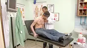 Black Doctor Examines White Gay