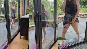 pee desperation tease you with a sneaky pee as i take a call