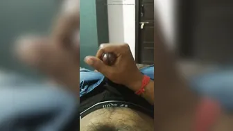 Desi Indian Man Masturbates His Big Hard Cock on Cam