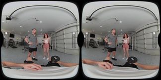 VRBangerTrans workout with trans hottie Ariel Demure public ass fuck in VR porn