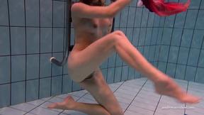 ”Hungarian babe Dona enjoys being naked in the pool”